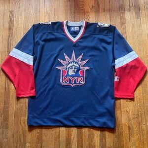 90s Starter New York Rangers Jersey Sz Lg